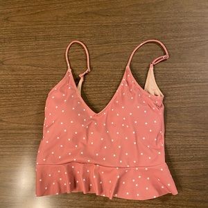 Kortni Jeane Swimsuit Top Coral with Stars size s